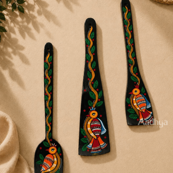 Handpainted Wooden Spatula